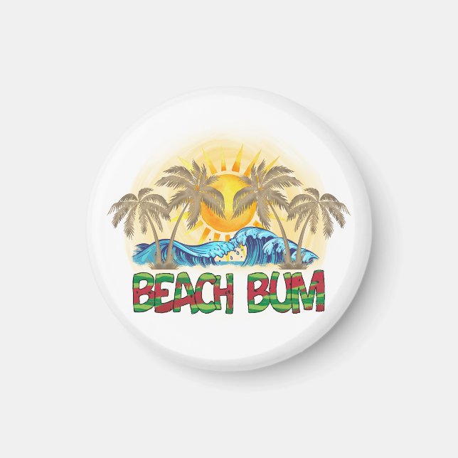 Beach Bum | Vattenmelon, Vinkara havet och tropisk Magnet (Framsidan)