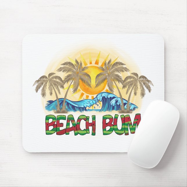 Beach Bum | Vinkara oceanen | Tropiskt Musmatta (Med mus)