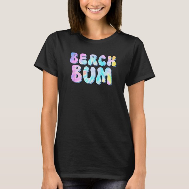 Beach Bum Vintage Trendy T Shirt (Framsida)