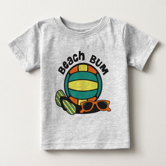 Beach Bum Volleyball T Shirt (Framsida)