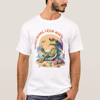 Beach Bums från Mars. Alien T-shirt