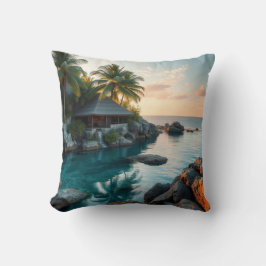Beach Bungalow 1 och Ocean Dolphin Pillow Kudde