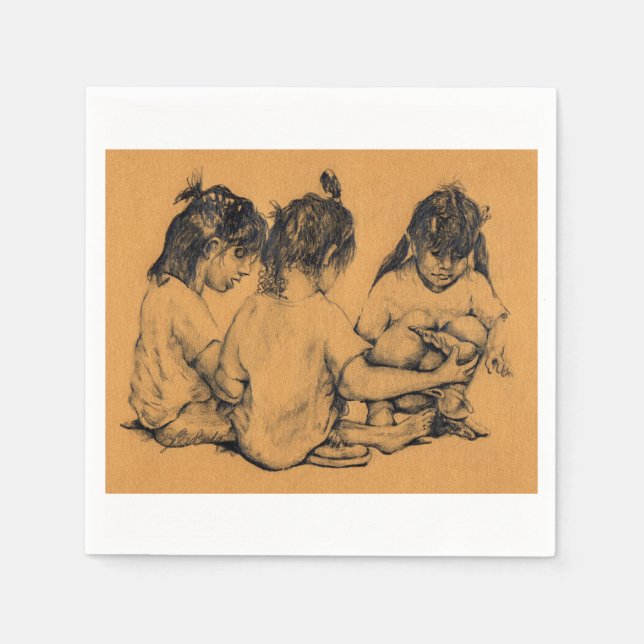 Beach Bunnies Pappersservett (Framsidan)