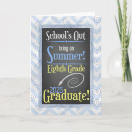 Beach Chalkboard 2025 Eighth Klass Studenten Kort