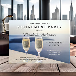 Beach Champagne Pension-partiets inbjudan