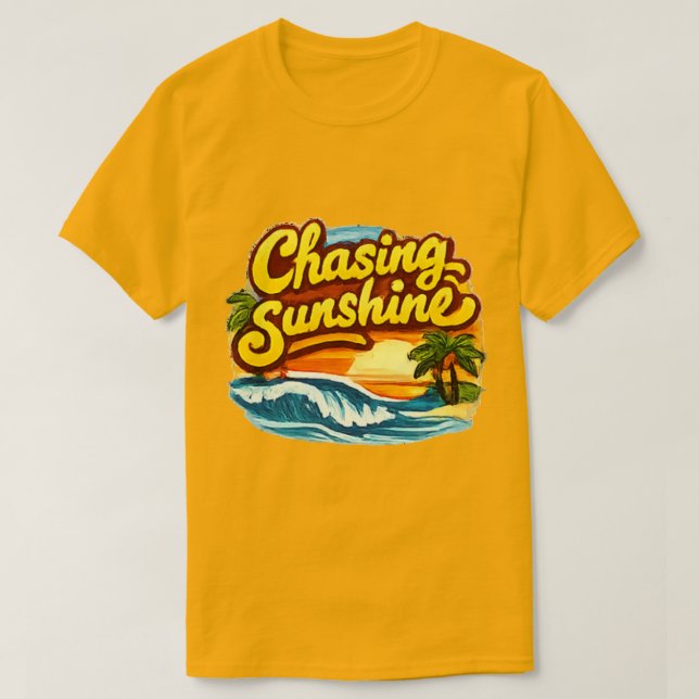 Beach Chasing Sunshine Tee (Design framsida)