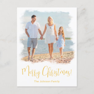 BEACH CHRISTMAS CARD TROPISKT FOTOPOSTKORT HELG VYKORT