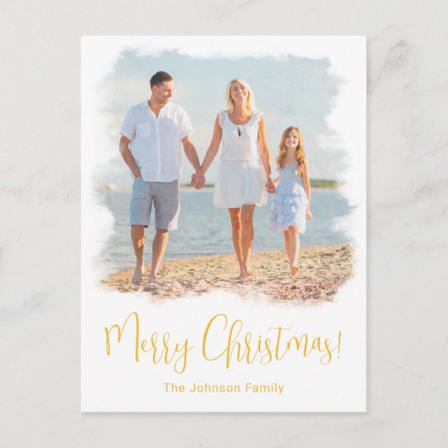 BEACH CHRISTMAS CARD | TROPISKT FOTOPOSTKORT HELG VYKORT (Framsida)