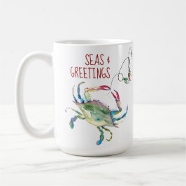 Beach Christmas Crab Coffee Mugs Kaffemugg