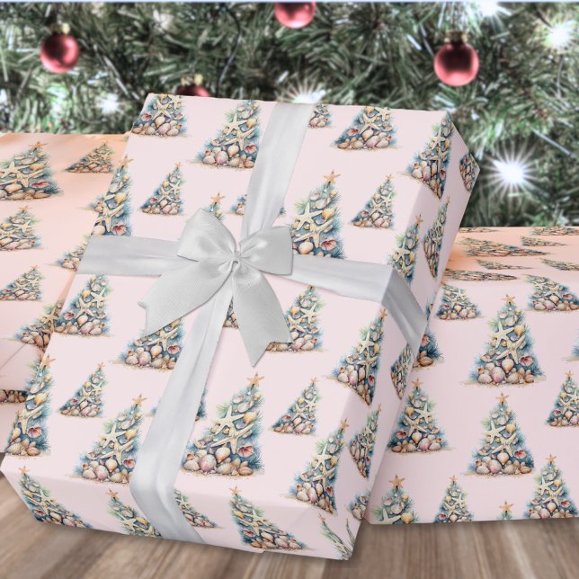 Beach Christmas Presentpapper (Beach Christmas Wrapping Paper )