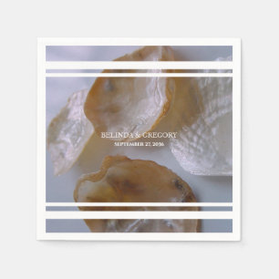 Beach Clams Bröllop Pappersservett