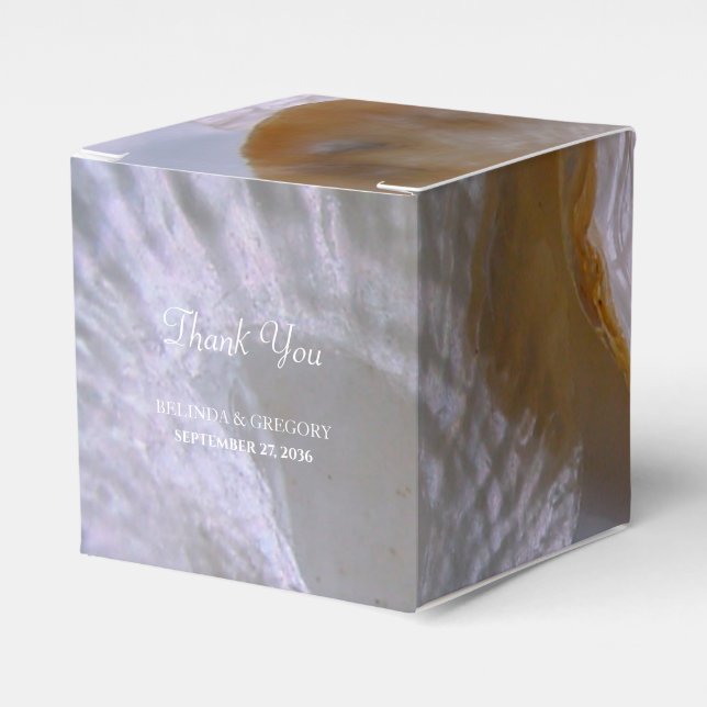 Beach Clams Bröllop Presentaskar (Framsidan Sidan)