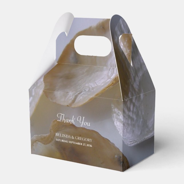 Beach Clams Bröllop Presentaskar (Framsidan Sidan)