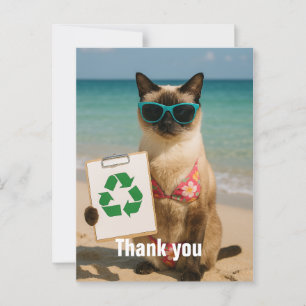 Beach Cleanup tack för att du har ett kort för Cat