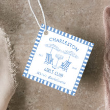Beach Coastal Handdragen Blue Bachelorette Party