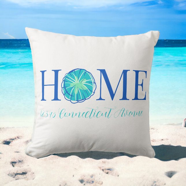 Beach Coastal Home Sand Dollar Anpassningsbar Adre Kudde (Skapare uppladdad)