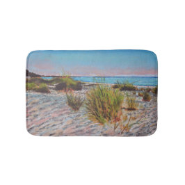 Beach & Coastal | Målad Shoreline Bath Mat Badrumsmatta