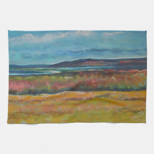 Beach Coastal Painting Dunes Artwork Kitchen Towel Kökshandduk