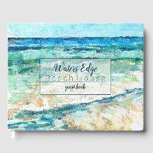 Beach Coastal Painting Vacation Rental Guest Bok