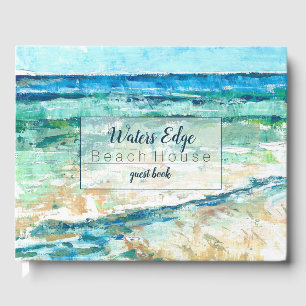 Beach Coastal Painting Vacation Rental Guest Bok