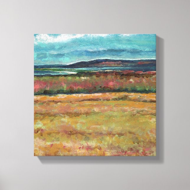 Beach Coastal Sand Dune Shoreline Art Canvastryck (Framsida)