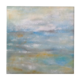 Beach Coastal Themal Abstrakt Beach Art Kakelplatta