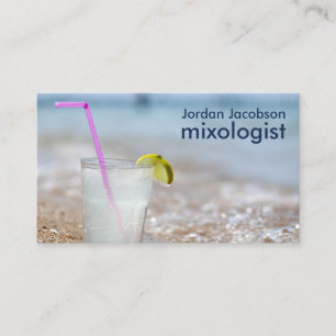 Beach Cocktail-Affärskort Visitkort