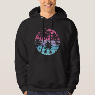 Beach Coconut Träd Hawaiian Vacation Summer Hoodie