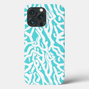 Beach Coral Reef Mönster Nautical White Blue