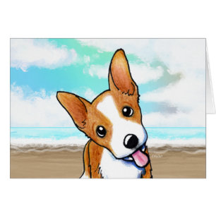 Beach Corgi Puppy OBS Kort