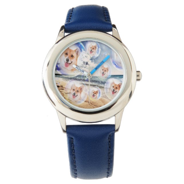 Beach Corgis Armbandsur (Framsida)