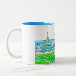 Beach Cottage Blue Mugg