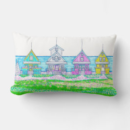 Beach Cottage Bright Lumbar Pillow utomhus Lumbarkudde