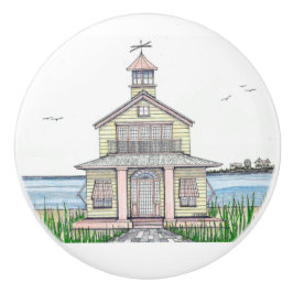 Beach Cottage Ceramic Door Knob Knopp