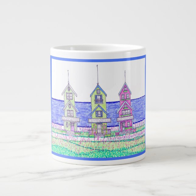 Beach Cottage Trio Jumbo Mugg (Framsidan)