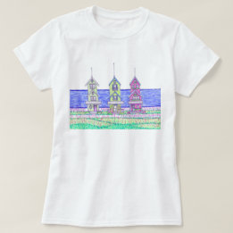 Beach Cottage Trio Tshirt T Shirt