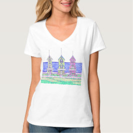 Beach Cottage Trio VnackTshirt T Shirt