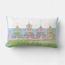 Beach Cottages Peachy Lumbar Pillow Lumbarkudde