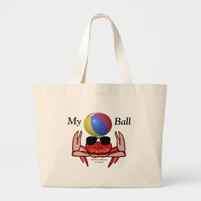 Beach Crab, My Boll, MeWarriorWoman på Twitch Jumbo Tygkasse (Framsidan)