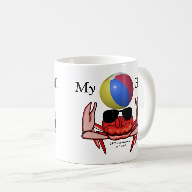 Beach Crab, My Boll, MeWarriorWoman på Twitch Kaffemugg (Framsida höger)