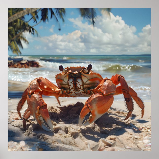 Beach Crab Poster (Framsidan)