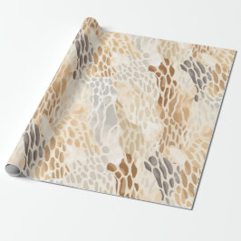 Beach Cream Abstrakt Animal Bröllop Presentpapper