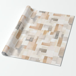 Beach Cream Rectangles Bröllop Presentpapper