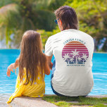 Beach Cruise Anpassningsbar Family Reunion Pocket  T Shirt<br><div class="desc">Coola som motsvarar t-shirts för familjesemester för en pappa, mamma, syster och bror till bära på en ökryssning. Det är vackert handflatan träd framför en söt strandsolnedgång. Perfektens anpassningsbar garanterar att du kan ta med dig resa till havet under sommaren. Anpassa med ditt namn på framsidan och texten om familjeåterförening...</div>