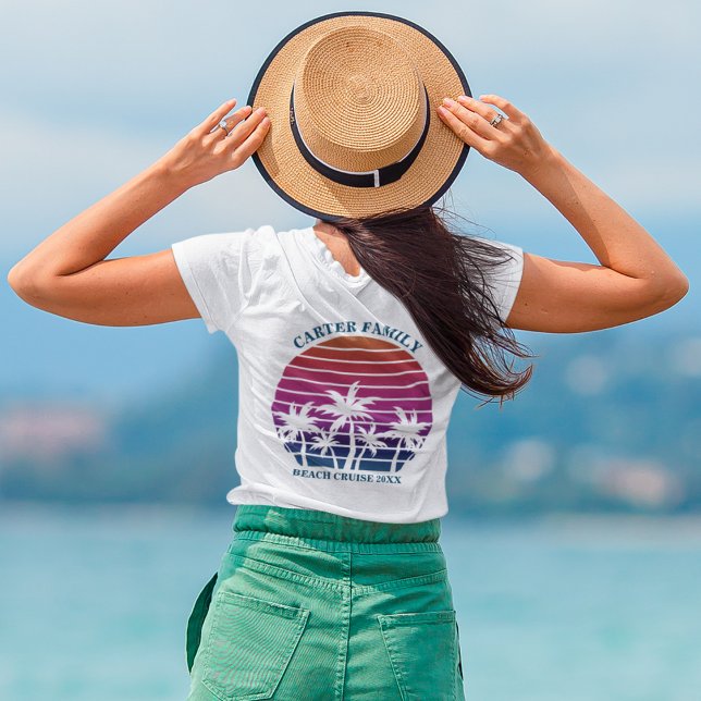 Beach Cruise Anpassningsbar Family Reunion Pocket  T Shirt (Skapare uppladdad)