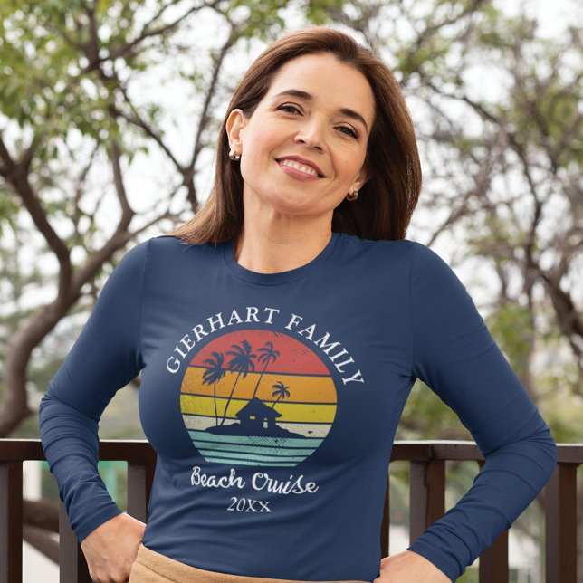 Beach Cruise Retro Family Reunion Mamma Vacation T Shirt (Skapare uppladdad)