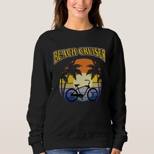 Beach Cruiser Bicycle Riding Leisure Casual Bike R T Shirt (Framsida)