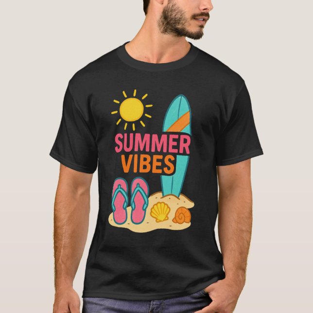 Beach-dagar framåt t shirt (Framsida)