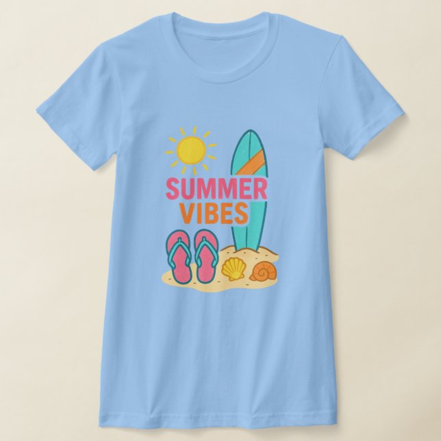 Beach-dagar framåt t shirt (Laydown)