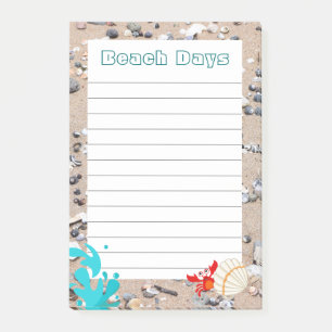 Beach-dagar Post-it Block